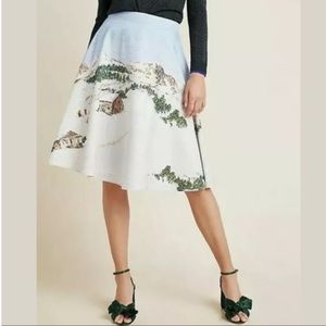 Anthropologie Corey Lynn Calter Winter Wonderland Midi Skirt NWT
